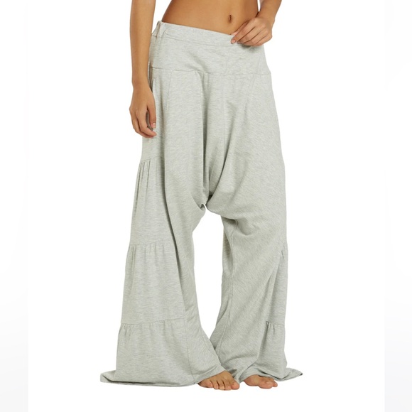 FP Movement Large Pants Stay Low Harem Pants in Heather Gray wide leg - Picture 10 of 12